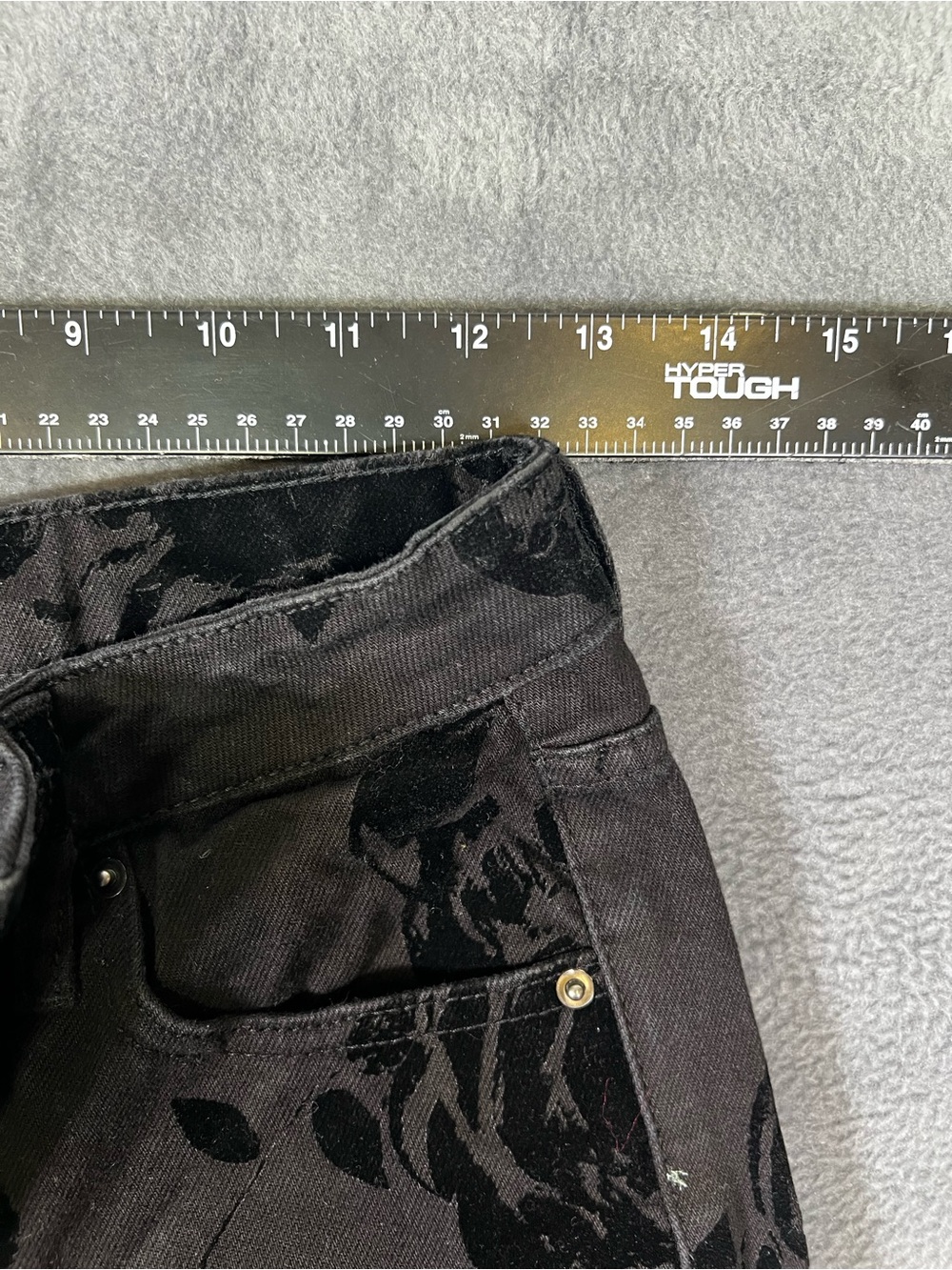 wild fable Black Floral Straight Leg Jeans - Picture 3 of 5